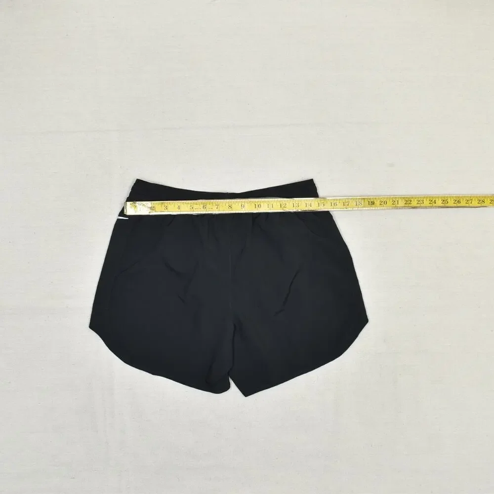 Nike Men's Sweat Shorts Pull On Solid Polyester Black Size M Dri Fit Gym Workout
